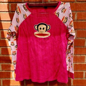 EUC PAUL FRANK cozy pajama set (L) pink / black / red
